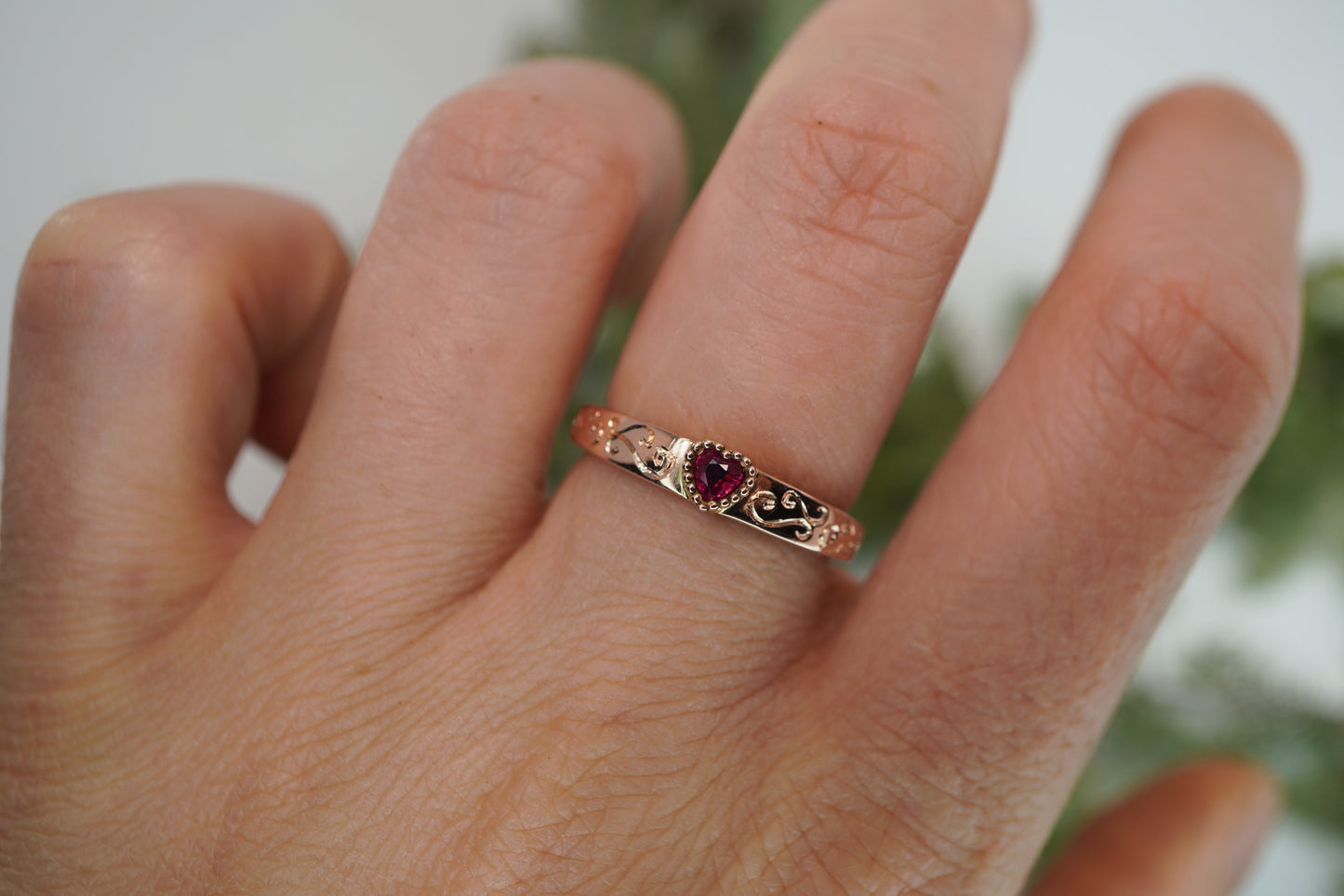 Fascia alta con rubino